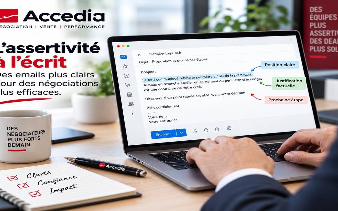 Assertivité par écrit : comment négocier par email sans paraître agressif ni trop conciliant