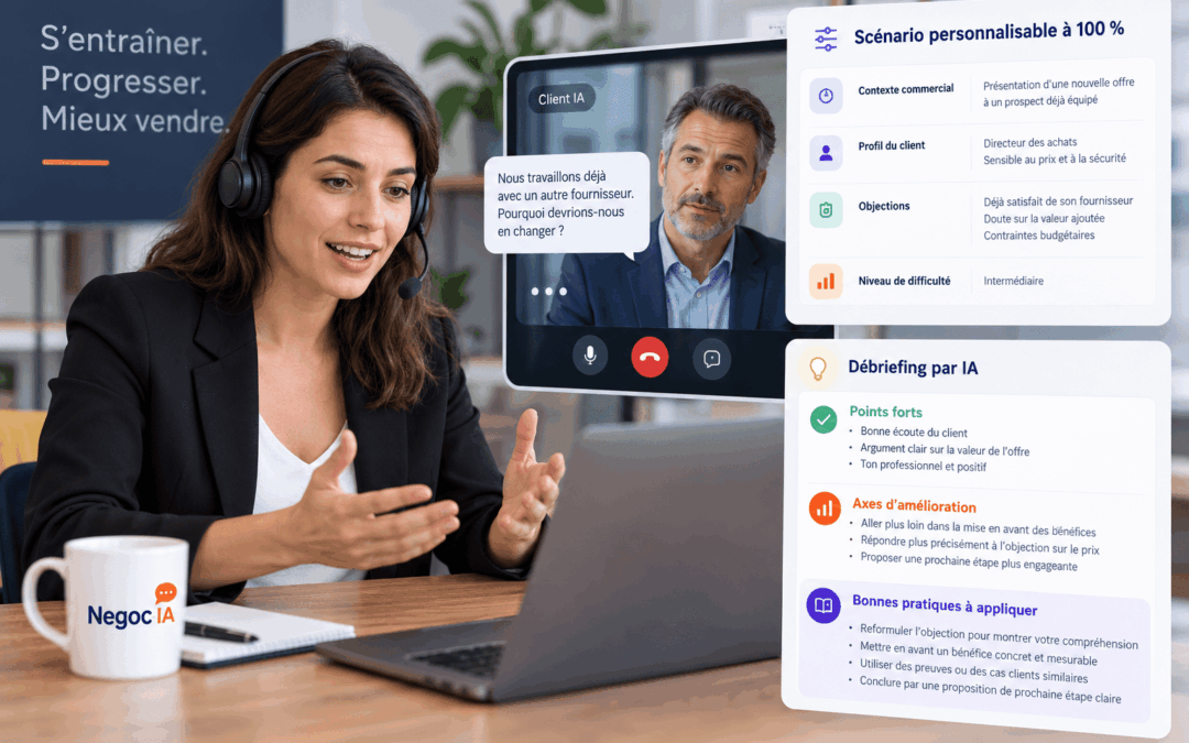 Simulateur IA de vente : entraînez vos commerciaux à mieux vendre